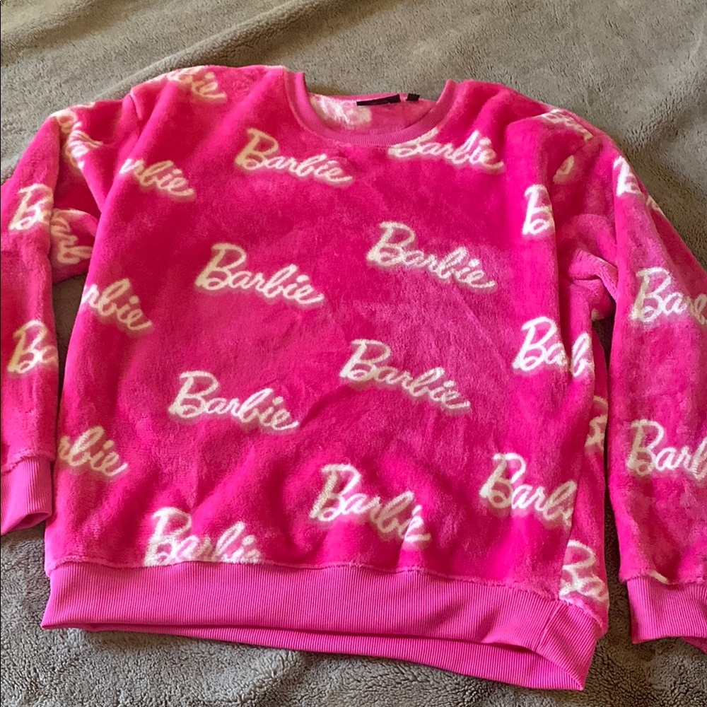Pink Barbie Fleece Sweatshirt